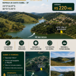 LOTE 1356 M² PÉ NA ÁGUA REPRESA SANTA ISABEL SP